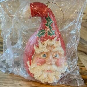 Vintage Whimsical Kurt Alder Old World Santa Ornament Sealed Original Bag 3.5”